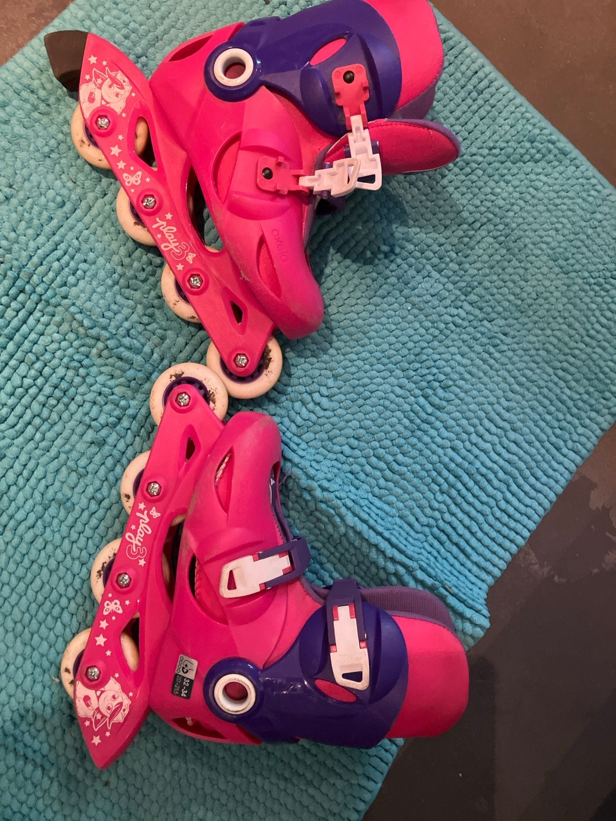 Verstelbare rolschaatsen (maat 32-34), Ophalen, Verstelbaar, Gebruikt, Kinderen