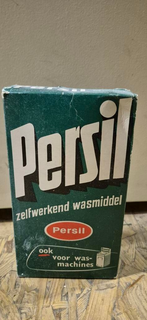 Vintage Persil zelfwerkend wasmiddel doos, Antiek en Kunst, Ophalen of Verzenden