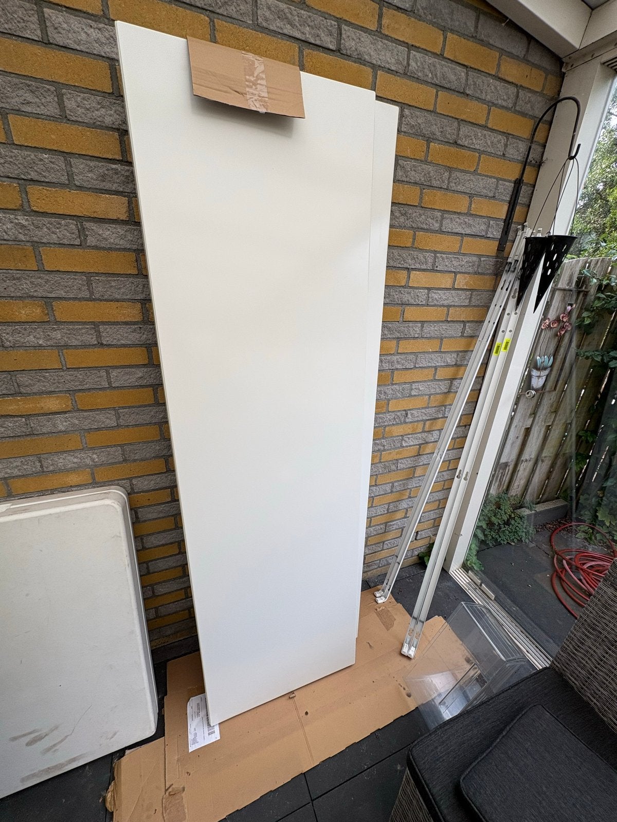 Staande design radiator met vlak voorpaneel, Doe-het-zelf en Verbouw, Verwarming en Radiatoren, Ophalen, Radiator, Zo goed als nieuw