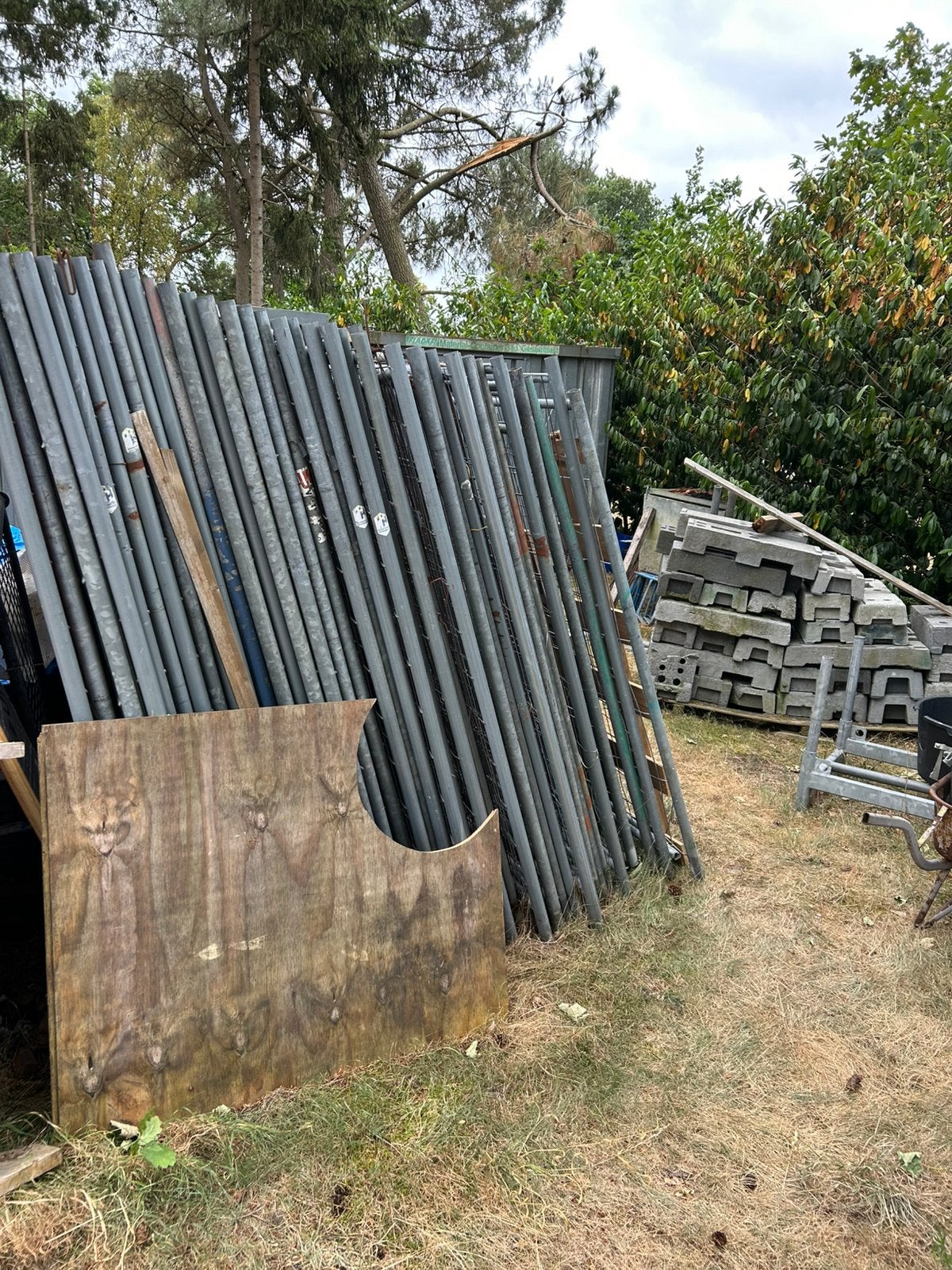 58 bouwhekken incl kunststoffen voeten/blokken en klemmen, Doe-het-zelf en Verbouw, Ophalen, Gebruikt, Overige typen, Minder dan 2 meter