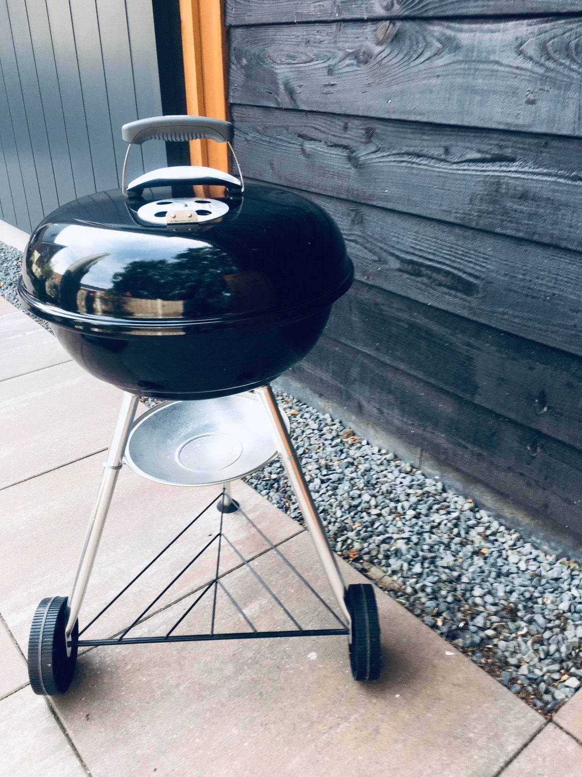 Weber Kettle barbeque met afdekhoes, Ophalen, Gebruikt, Weber 47cm bijpassend rooster en afdekhoes v