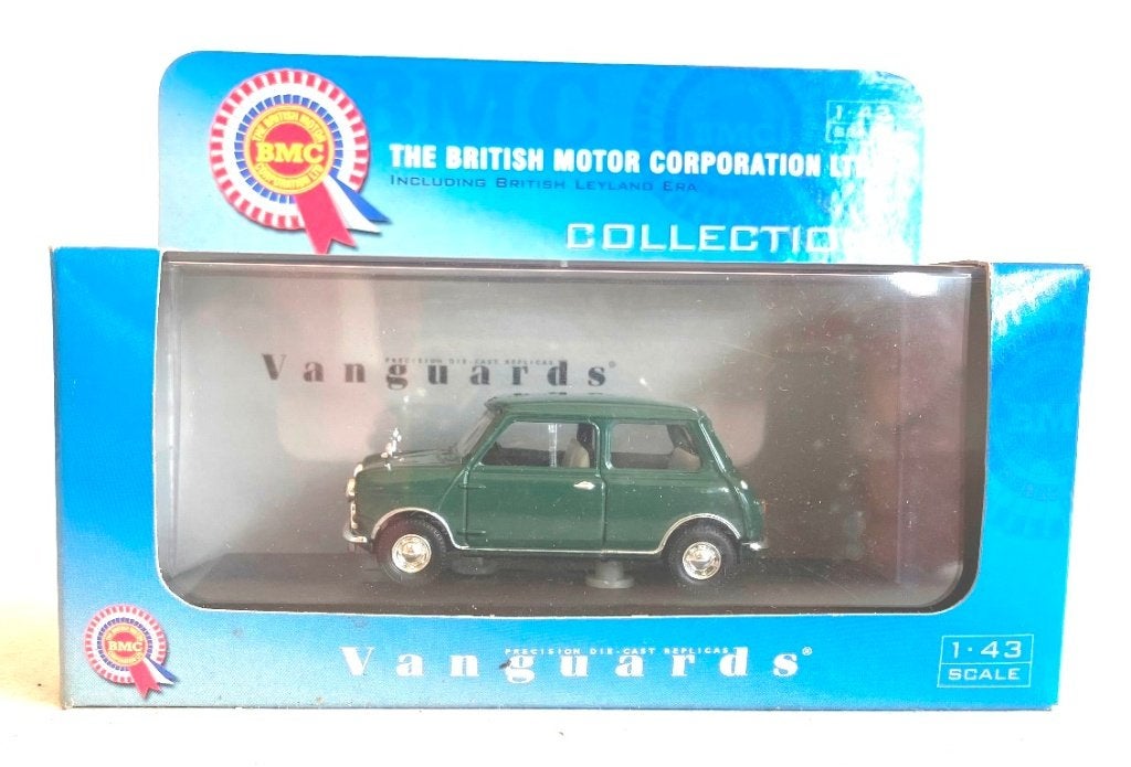 Austin Mini Spruce green Vanguards VA01300., Hobby en Vrije tijd, Modelauto's | 1:43, Ophalen of Verzenden, Zo goed als nieuw