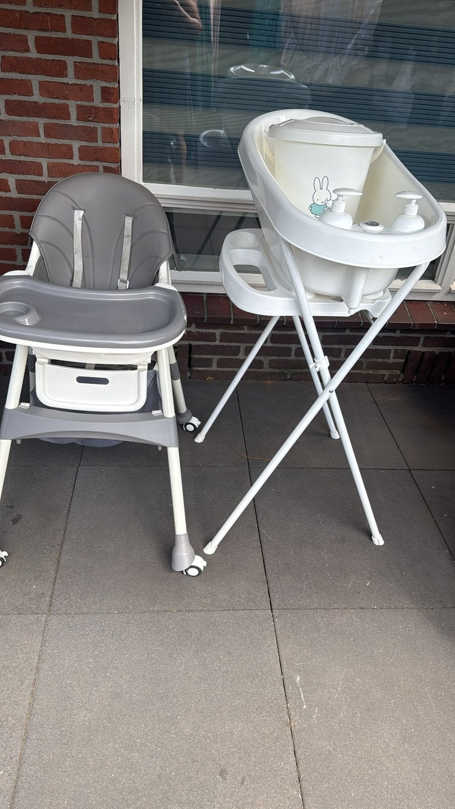 Kinderstoel + kinderbad, Ophalen of Verzenden, Zo goed als nieuw, Badje, Standaard