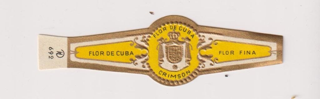 sigarenbanden - CRIMSON - FLOR DE CUBA, Ophalen of Verzenden, Zo goed als nieuw, Sigarenbandjes