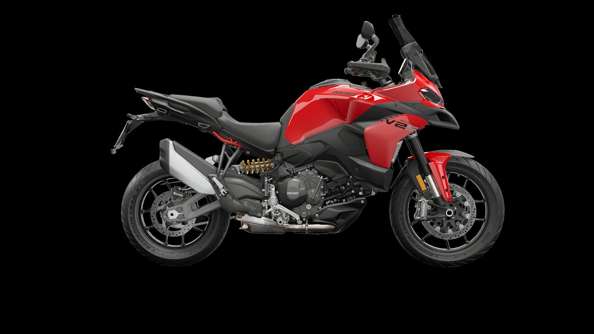 Ducati Multistrada V2 S MY 2026 Rood en Groen, Motoren, Motoren | Ducati, 890 cc, Bedrijf, Meer dan 35 kW, Toermotor