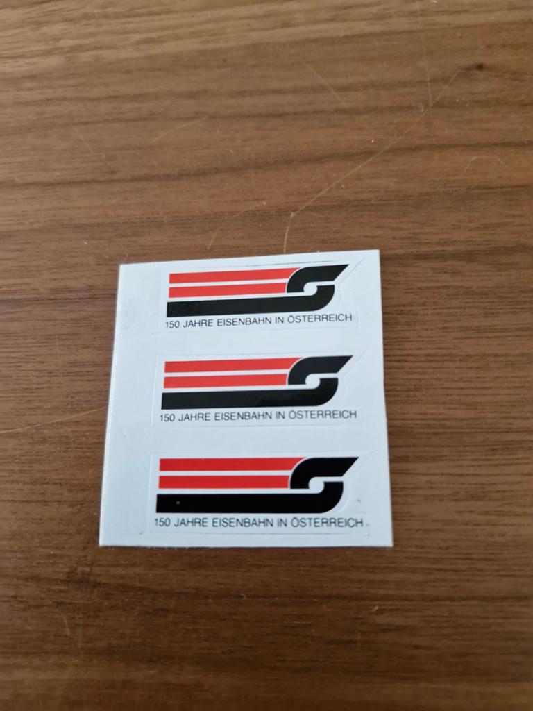 7584 Sticker 150 Jaar Spoorwegen Oostenrijk, Verzamelen, Stickers, Ophalen of Verzenden, Nieuw, Overige typen
