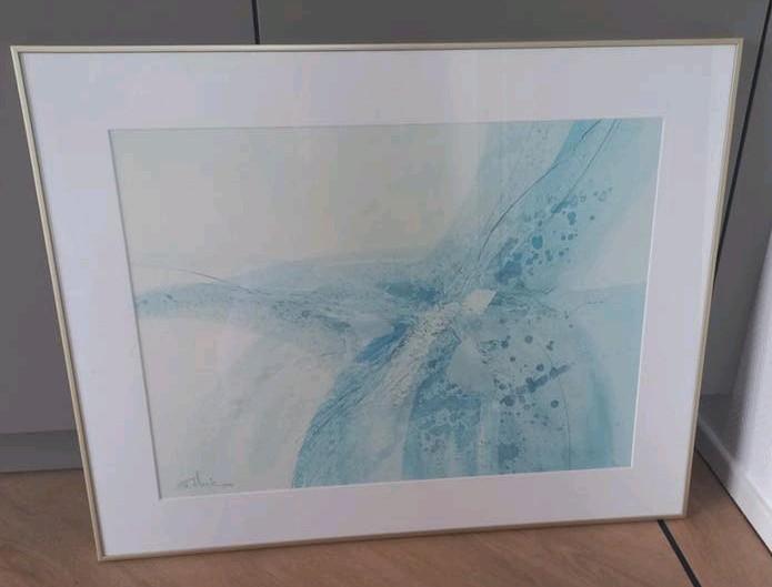 Eva Macie Aquarel in lijst, Antiek en Kunst, Kunst | Tekeningen en Foto's, Ophalen