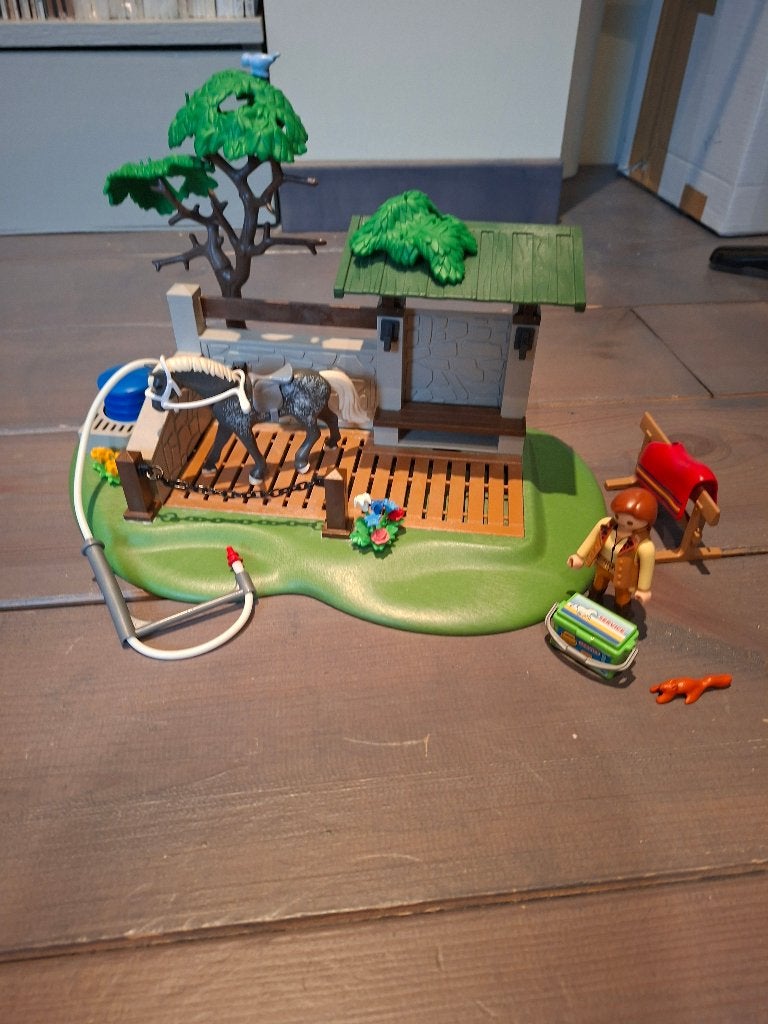 Playmobil  Country  paarden wasplaats/ paaedenverzorging, Kinderen en Baby's, Speelgoed | Playmobil, Complete set, Overige typen
