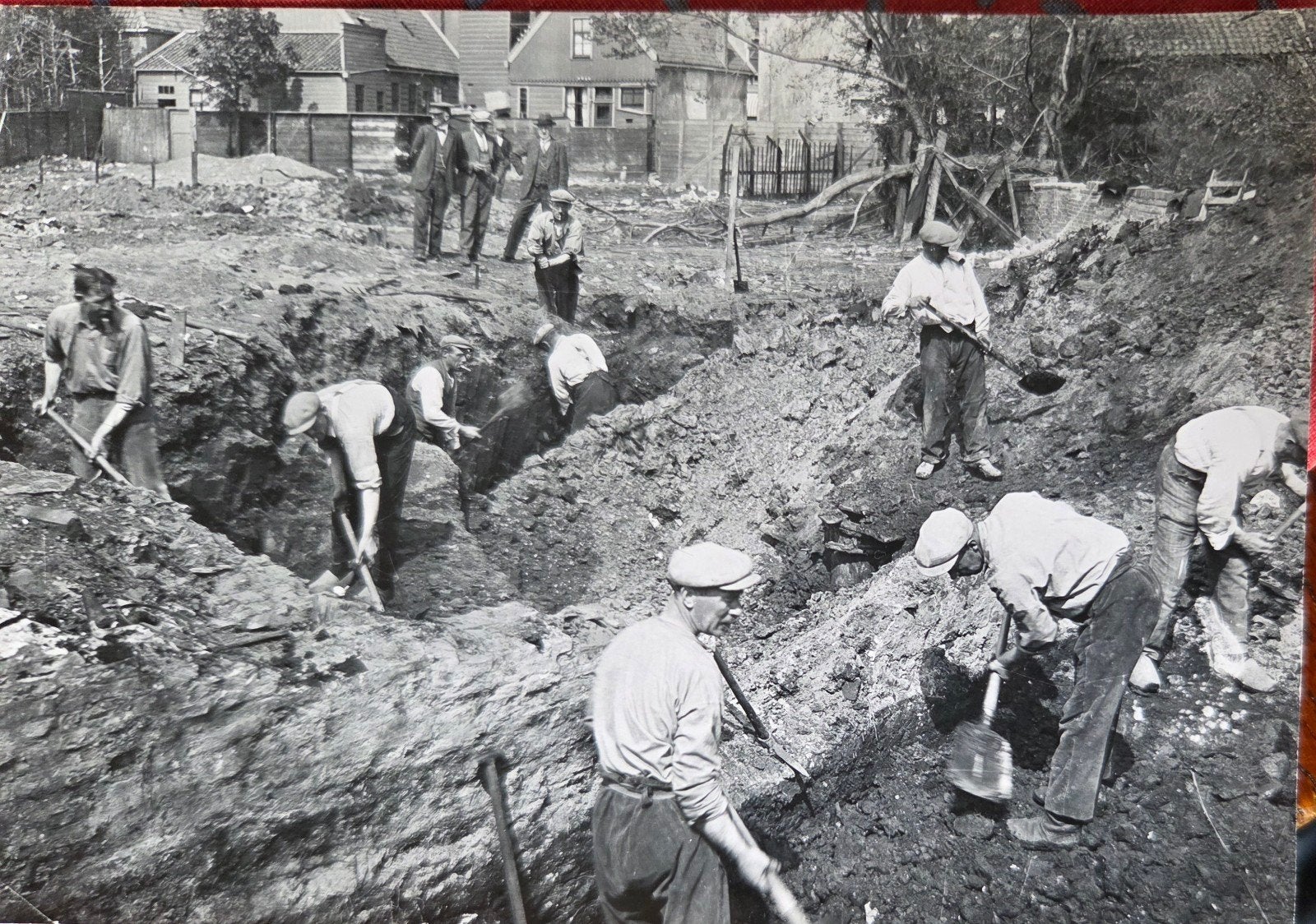 zaandam bouwwerkzaamheden jaren 30, Verzamelen, Ophalen of Verzenden, Voor 1940, Zo goed als nieuw
