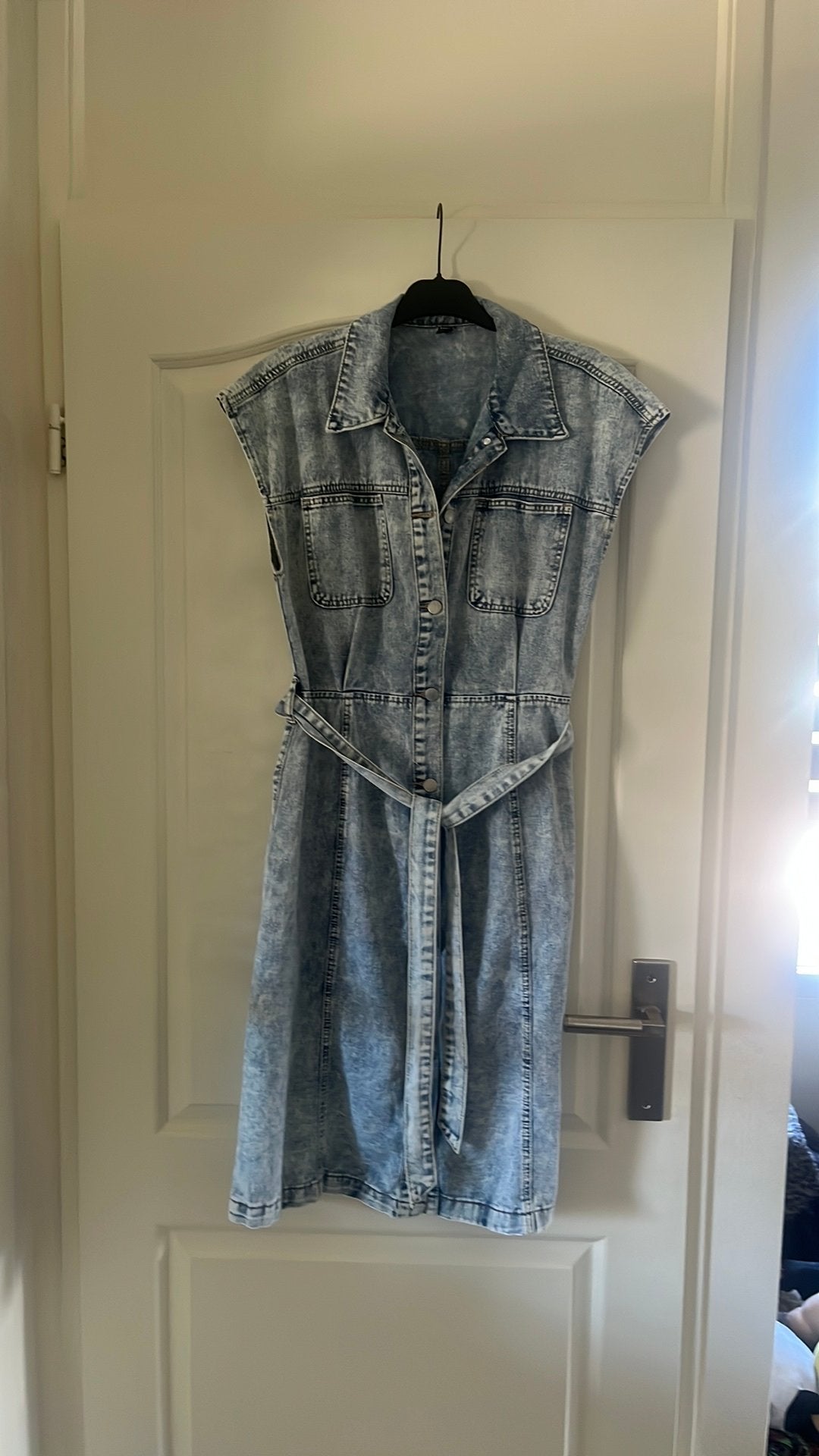 Spijkerjurk Shein L light blue denim, Blauw, Maat 42/44 (L), Nieuw, Ophalen of Verzenden