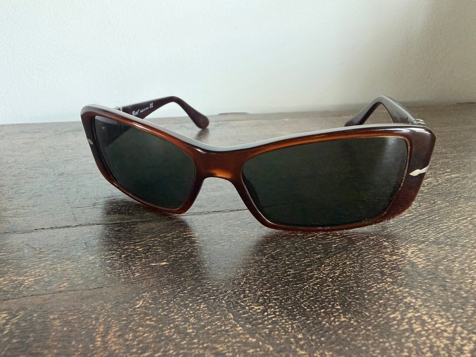 Vintage Persol 2835-S zonnebril - Made in Italy - jaren 90, Ophalen, Zo goed als nieuw, Bruin, Overige merken