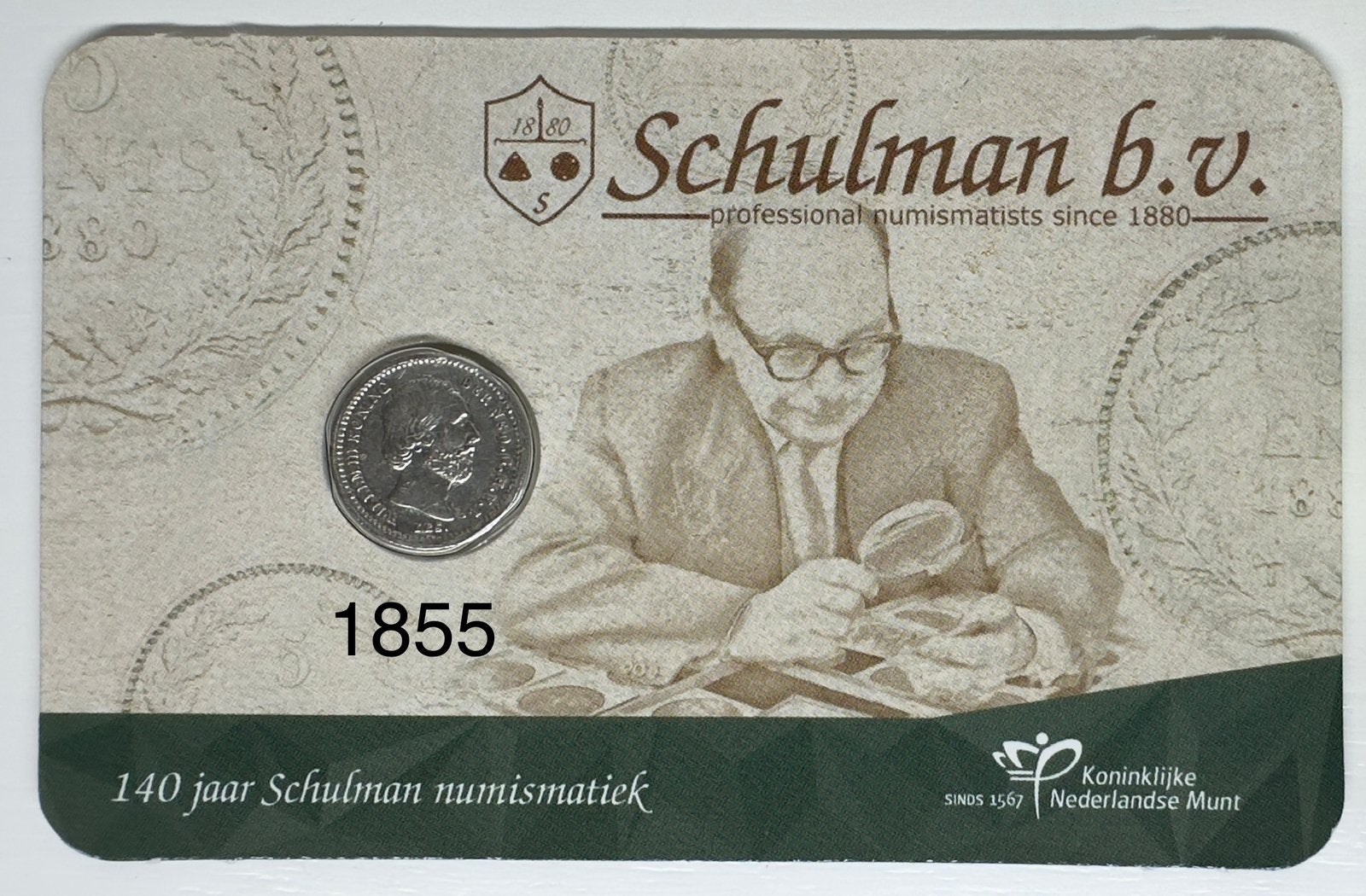 Schulman 1855 Coincard, Ophalen of Verzenden, Koningin Beatrix, Euro's