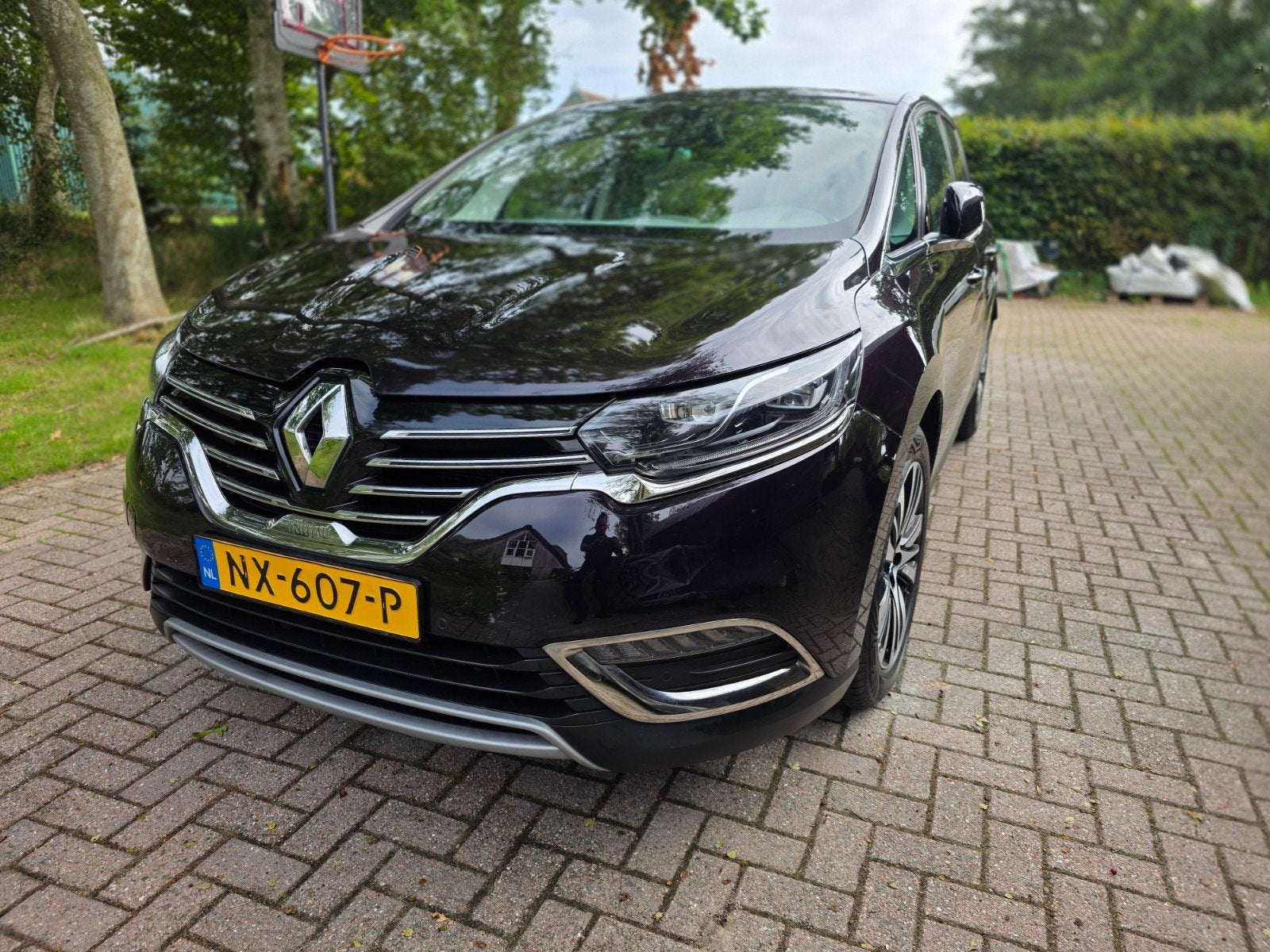 Renault Espace 1.6 TCE 147KW AUT 2015 Zwart, 173dkm, Nwe APK, Auto's, 1618 cc, 4 cilinders, 2000 kg, 7 stoelen