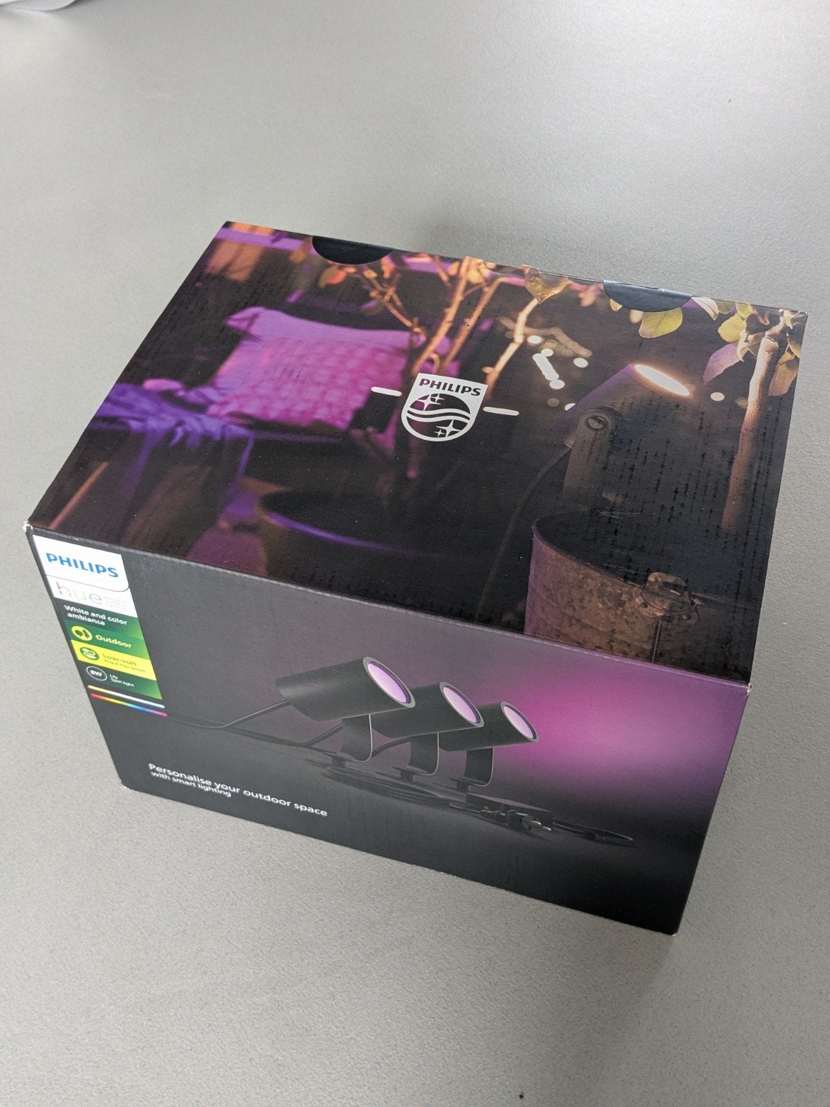 Basisset Philips Hue Lily met 3 spots (nieuw), Tuin en Terras, Buitenverlichting, Ophalen of Verzenden, Nieuw, Netvoeding, Minder dan 50 watt