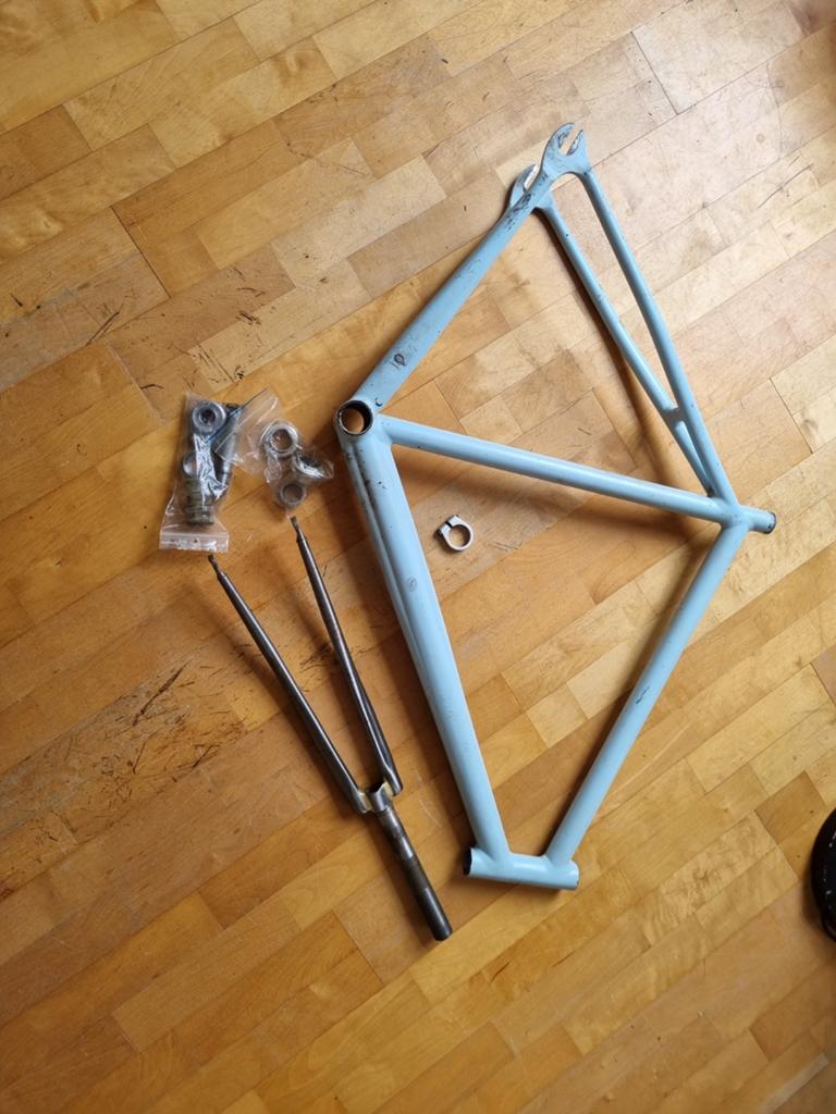 Ridley Oval baanframe 58cm, Fietsen en Brommers, Fietsonderdelen, Ophalen, Frame, Gebruikt, Ridley