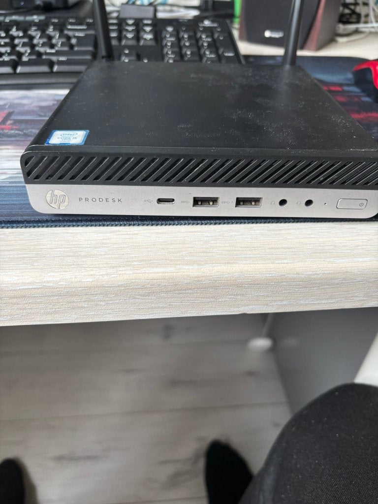 HP Prodesk mini 600 G3 DM, Computers en Software, Desktop Pc's, Ophalen, Hp, 256 GB, 2 tot 3 Ghz