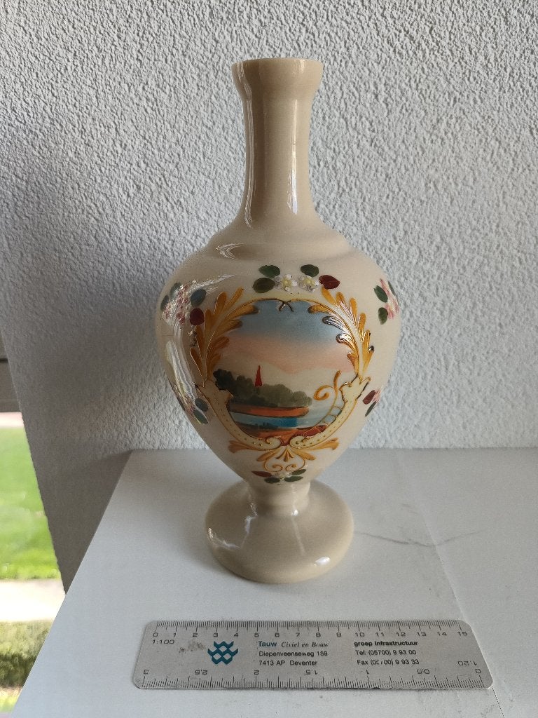 Apothekersfles Bristolglas, opalineglas, eind 19e eeuw, Ophalen of Verzenden