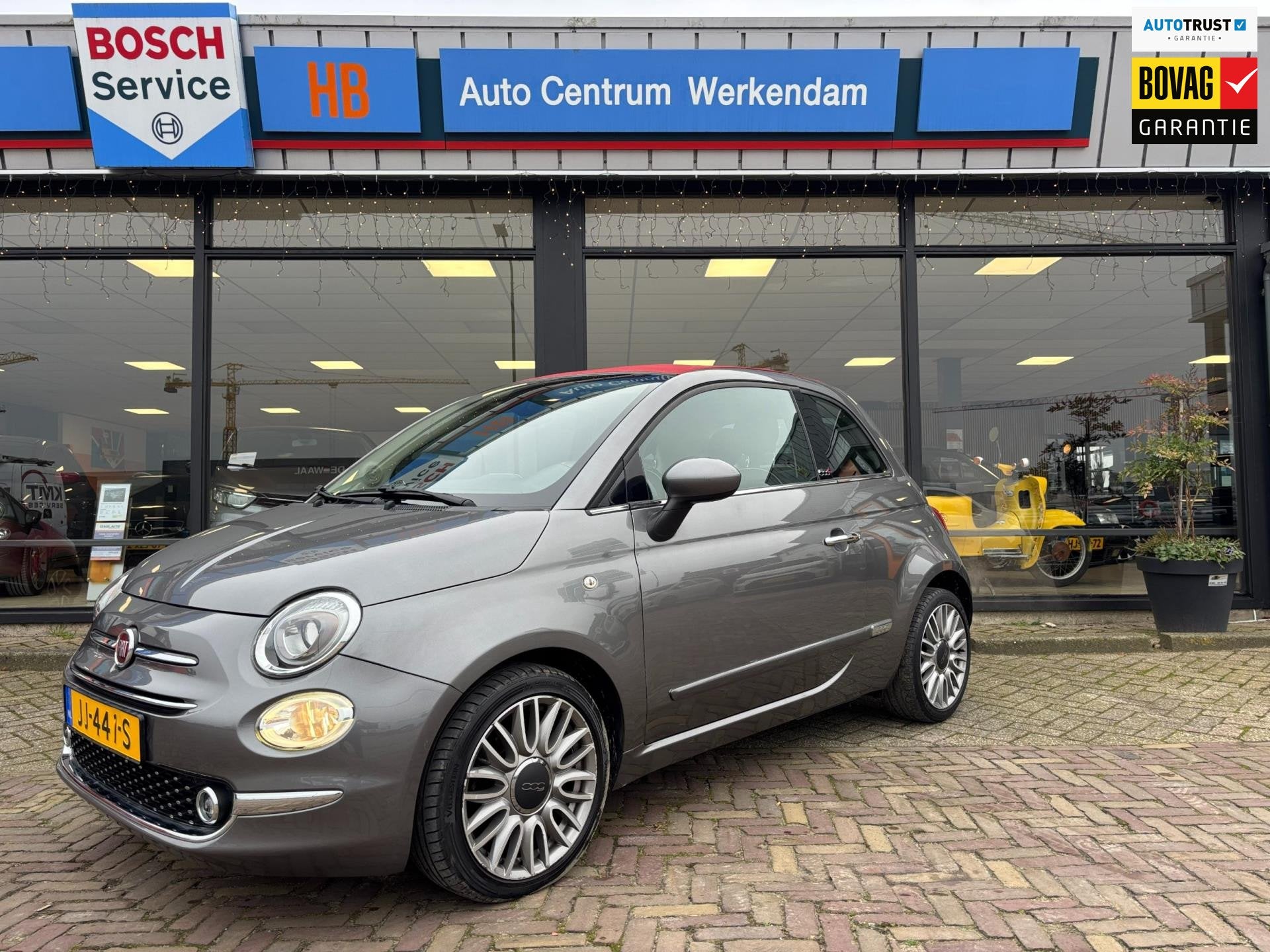 Fiat 500 C 0.9 TwinAir Turbo Lounge, Stof, Gebruikt, Cabriolet, Origineel Nederlands
