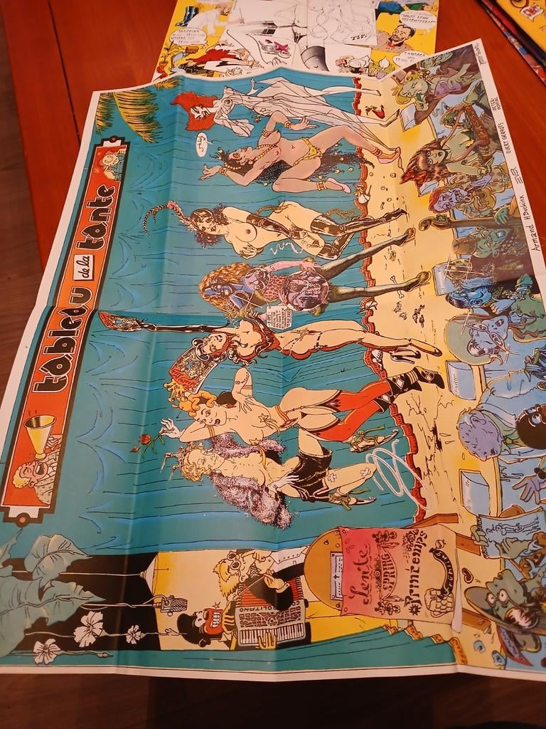 Tableau de la Tante - Stripboek Poster, Boeken, Eén stripboek, Ophalen of Verzenden, Zo goed als nieuw, Armand H. Duckinx, Evert Gerrits