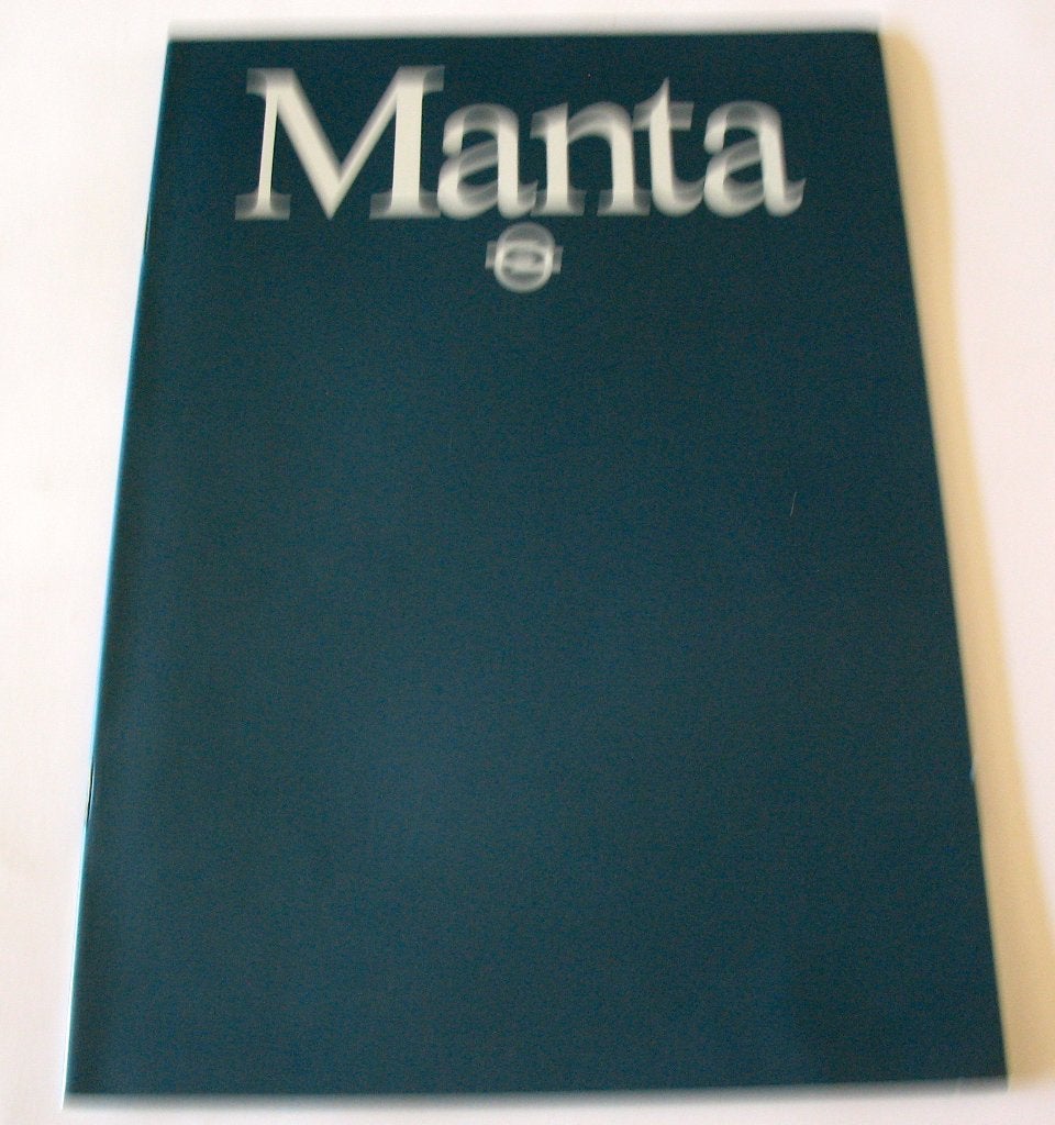Autofolder Opel Manta 1981 ZGAN GT-J de luxe berlinetta gt/e, Boeken, Opel, Zo goed als nieuw, Opel, Ophalen of Verzenden
