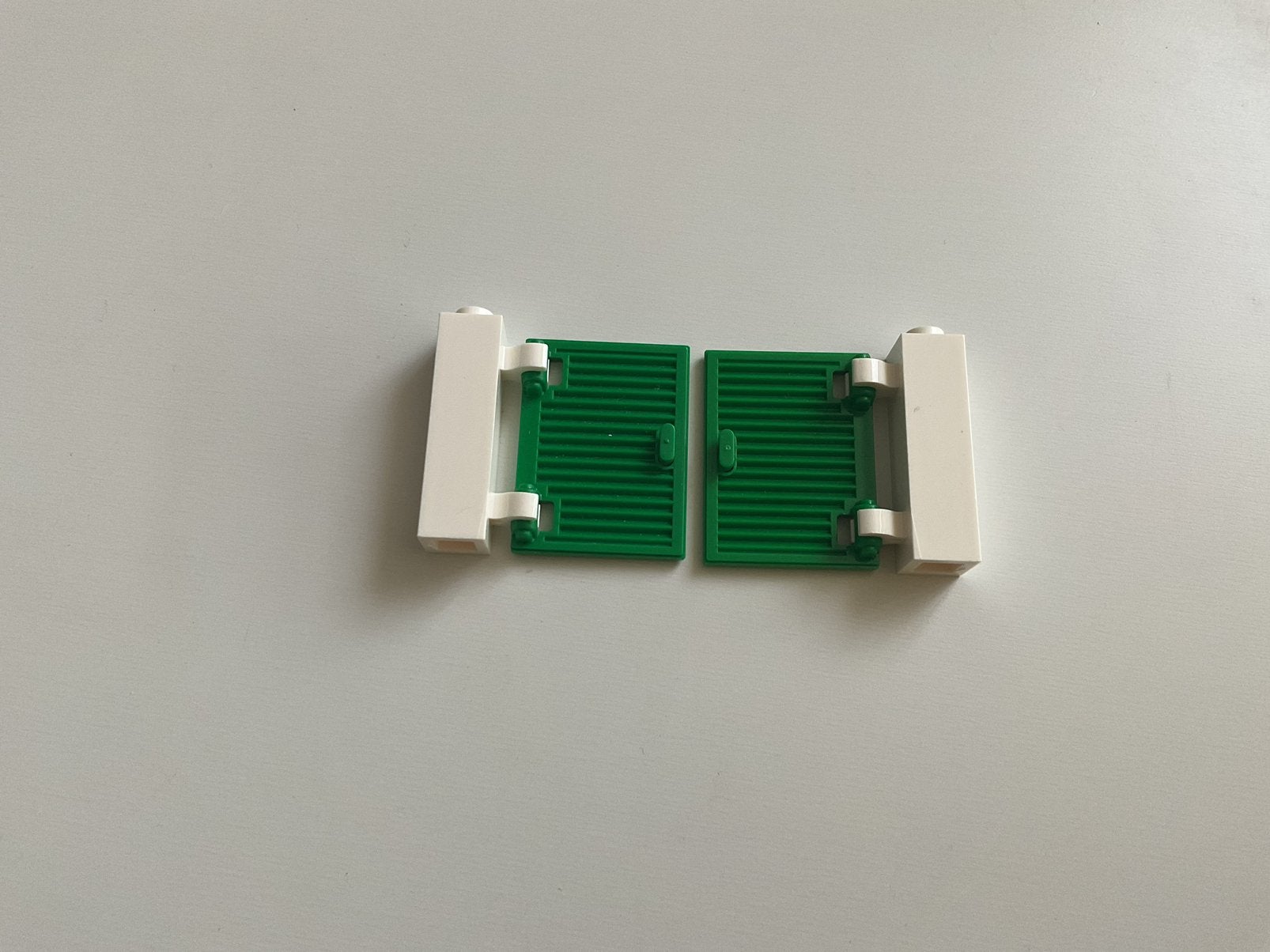 Lego 2 luiken wit/groen, Ophalen of Verzenden, Nieuw, Losse stenen, Lego