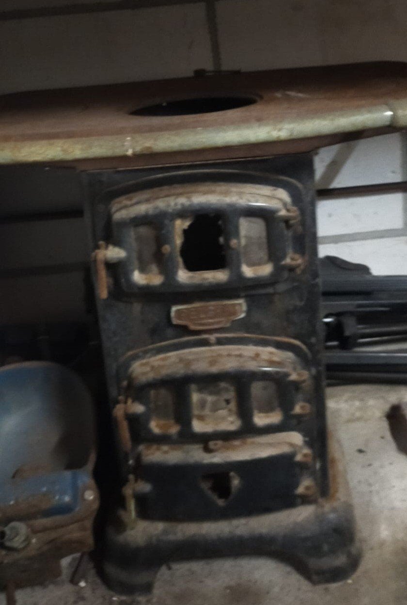 Opknap kacheltje, Huis en Inrichting, Kachels, Ophalen, Gebruikt, Hout, Houtkachel