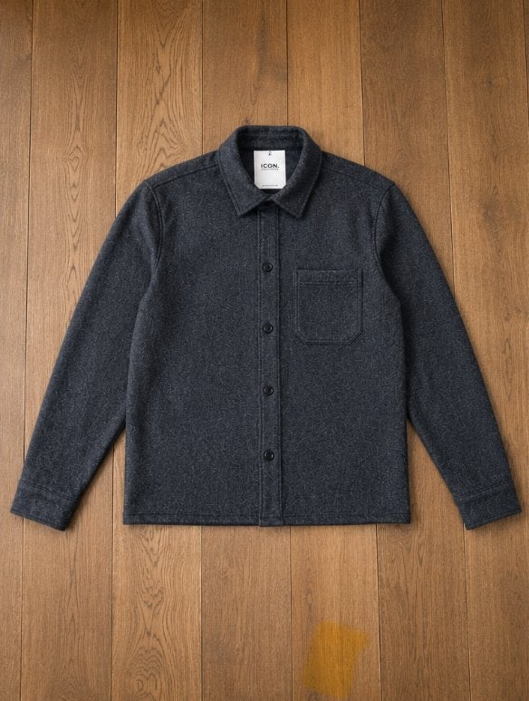 ICON Amsterdam Wollen Overshirt Donkergrijs Nieuw!!!, Ophalen of Verzenden, Nieuw, Grijs