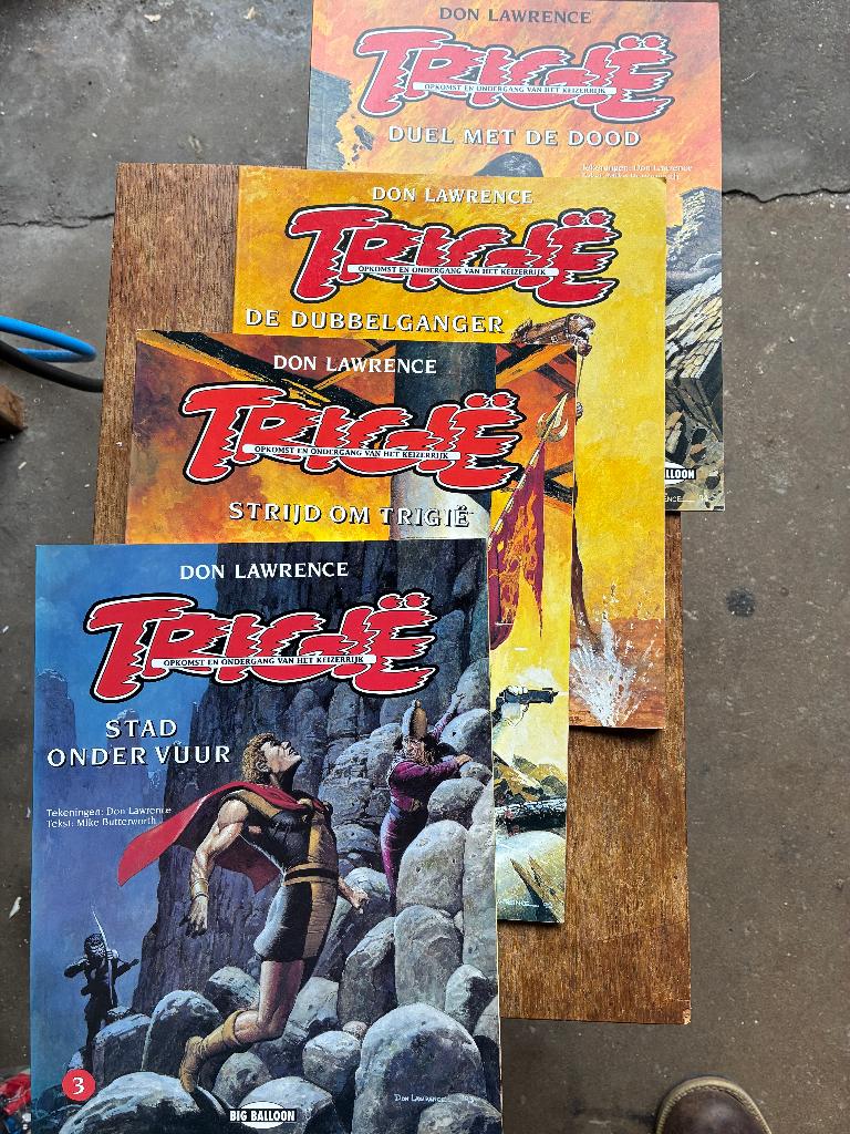LOSSE VERKOOP ; Trigie Trigië , zie omschrijving / foto's, Meerdere stripboeken, Ophalen of Verzenden, Zo goed als nieuw, Don Lawrence, Mike Butterworth