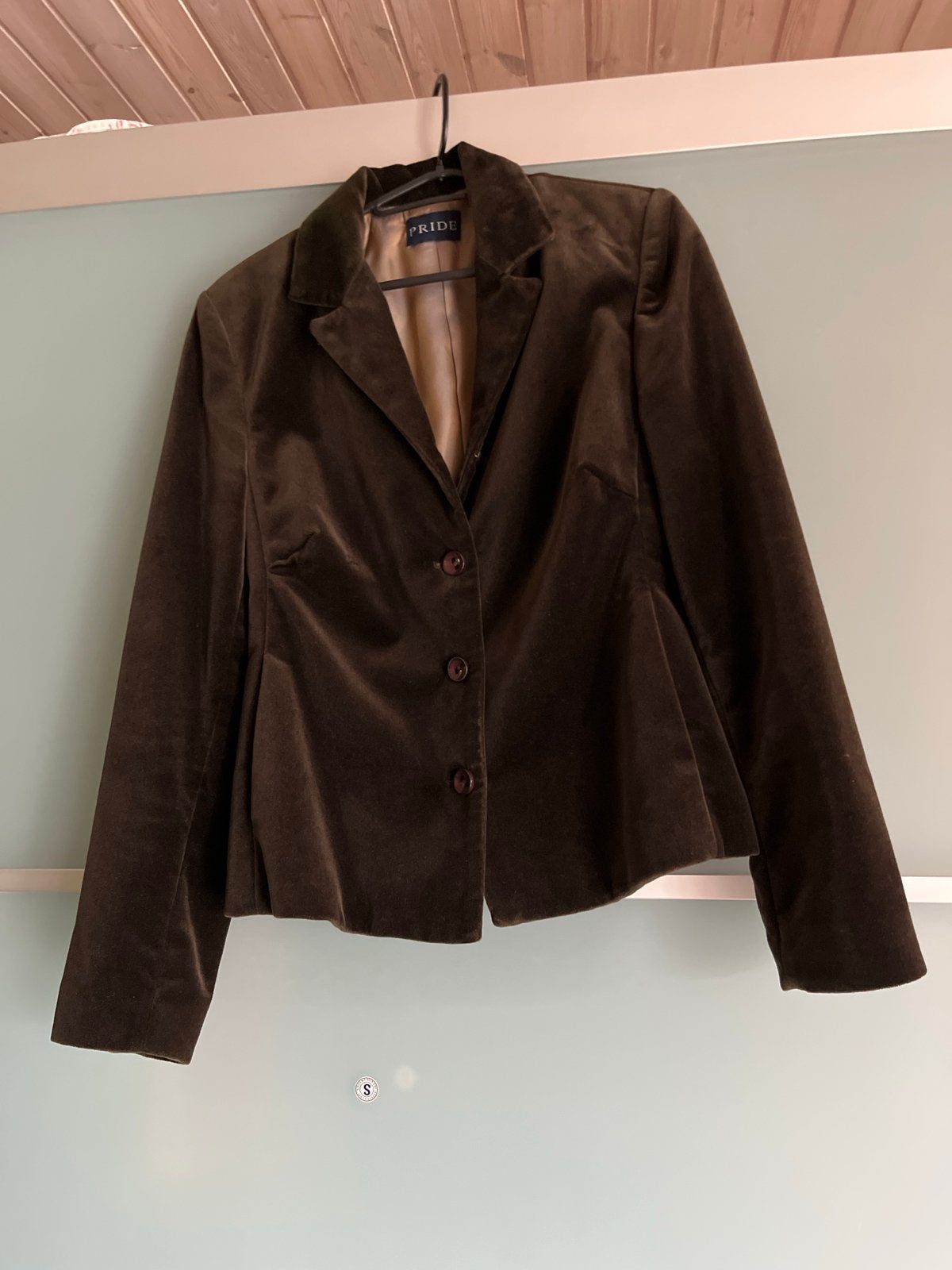 Bruine fluwelen blazer van Pride, maat 38/40 (M), Ophalen of Verzenden, Zo goed als nieuw, Maat 38/40 (M), Bruin