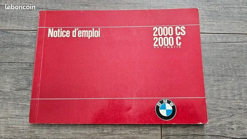 BMW 2000 CS 2000 C Automatische Gebruikershandleiding, Ophalen of Verzenden