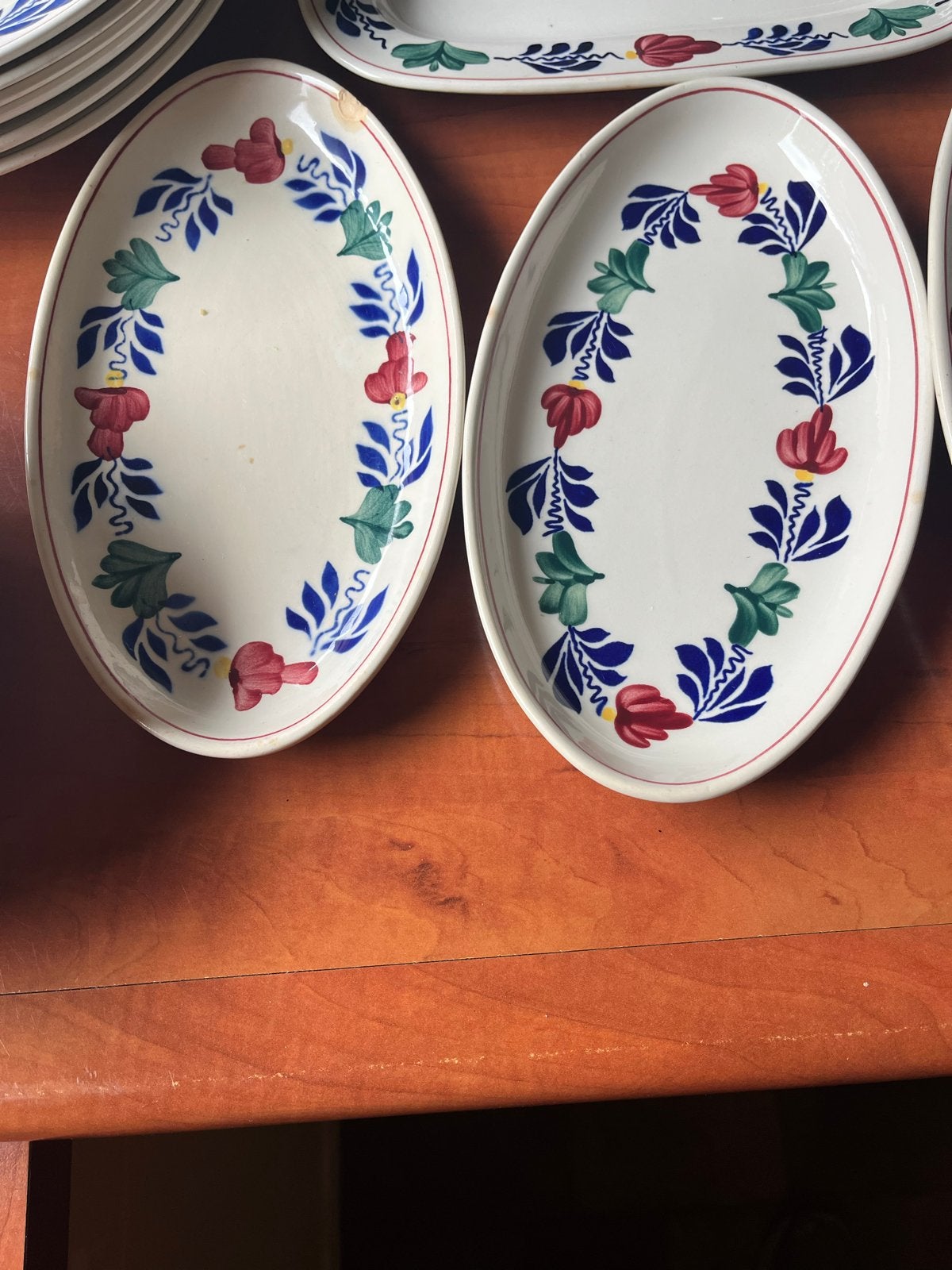Boerenbont Servies - Borden, Schalen en Kommen, Ophalen, Gebruikt, Bord(en), Aardewerk