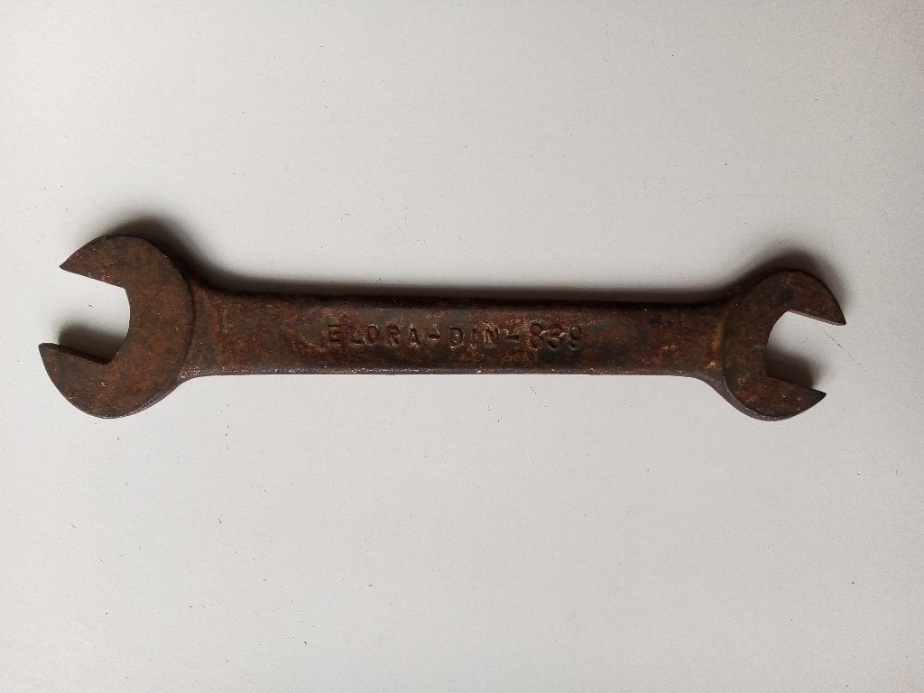 antiek vintage elora-din-839-4 in 1 dubbele steeksleutel, Ophalen of Verzenden