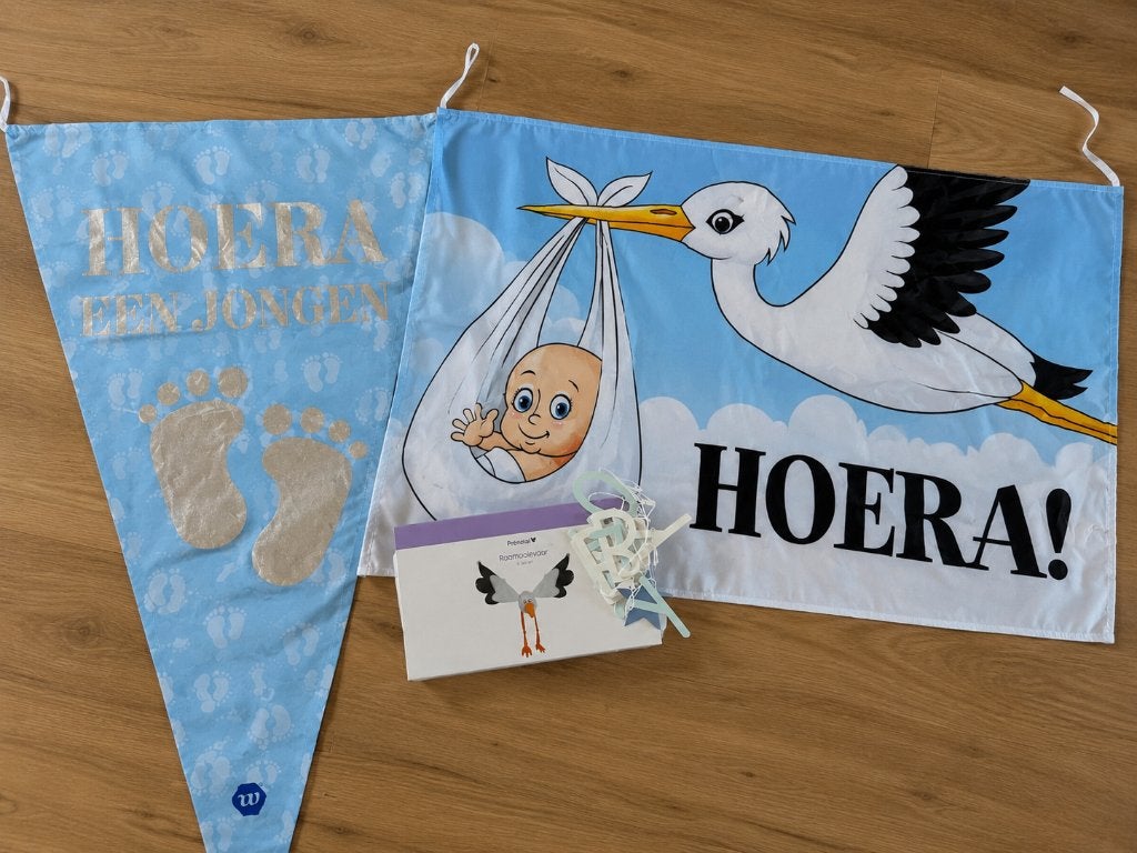 Baby shower decoratie, Ophalen of Verzenden, Zo goed als nieuw, Geboorte of Huwelijk