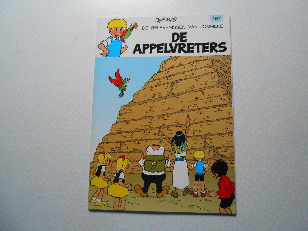 Jommeke 167 De appelvreters 1992 1 ste druk., Boeken, Jef Nys, Eén stripboek, Ophalen of Verzenden, Zo goed als nieuw