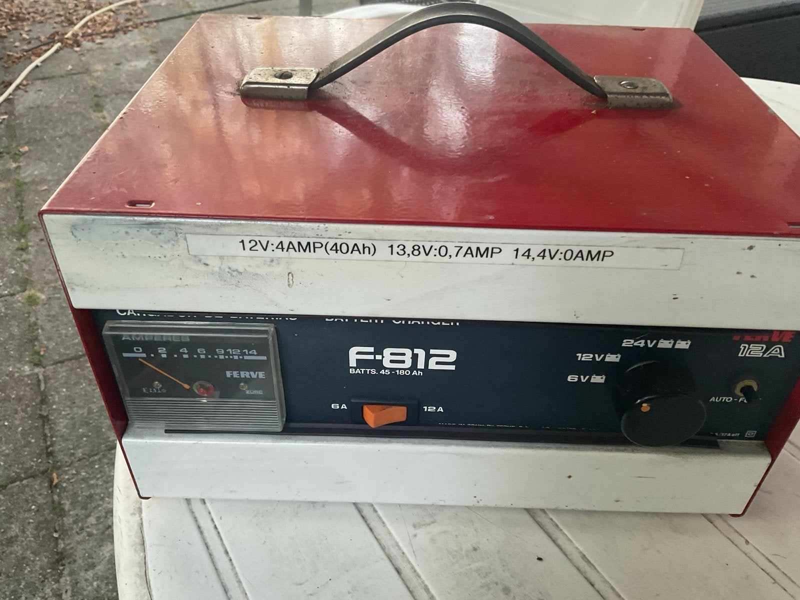 Ferve F-812 Acculader 6V/12V/24V - 45-180 Ah, Ophalen of Verzenden, Gebruikt, Universele onderdelen