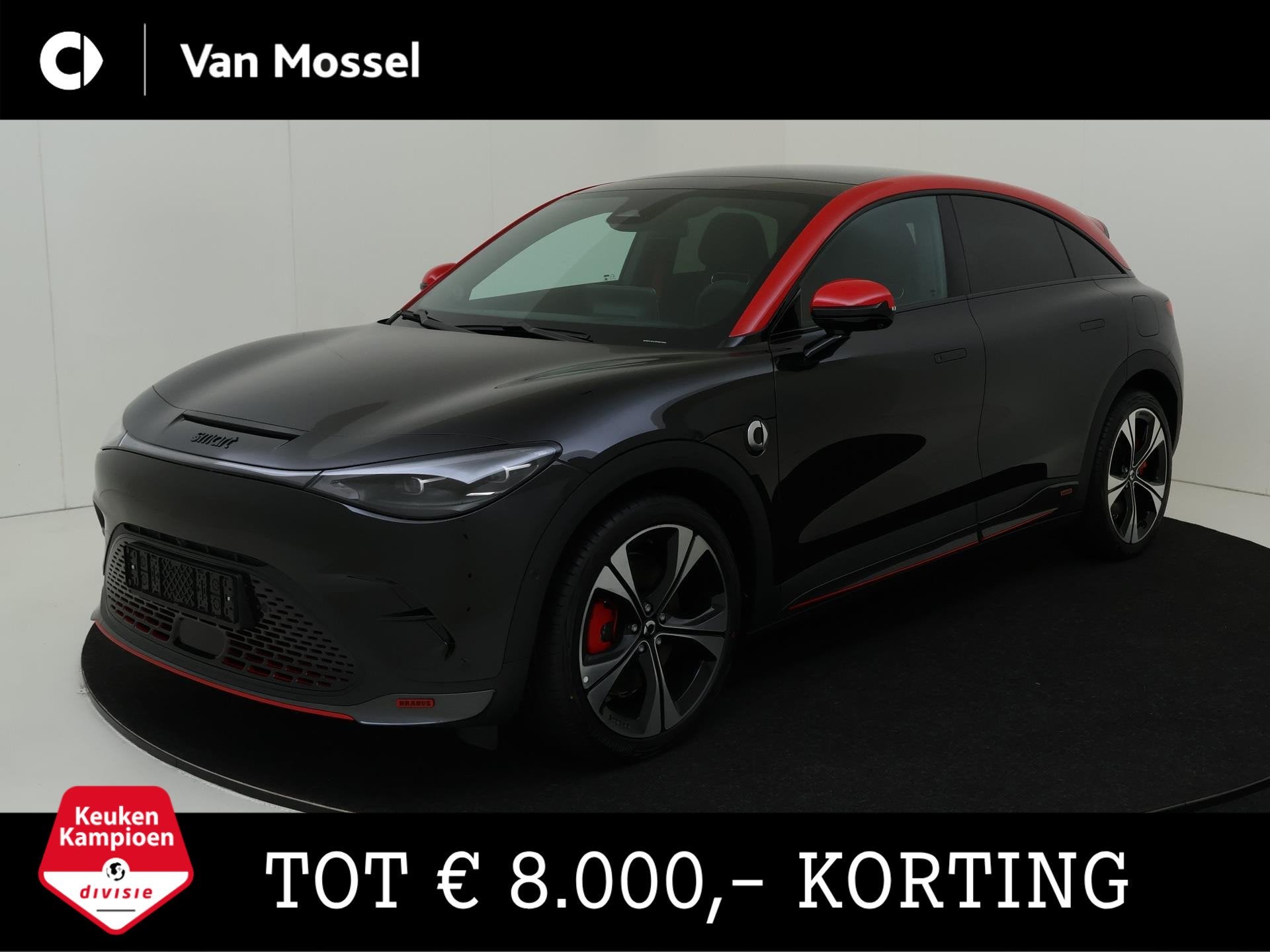 smart #3 BRABUS 66 kWh 428PK!/ Adaptieve Cruise Control /HUD, Auto's, Automaat, Automatische klimaatregeling, 428 pk, Alcantara