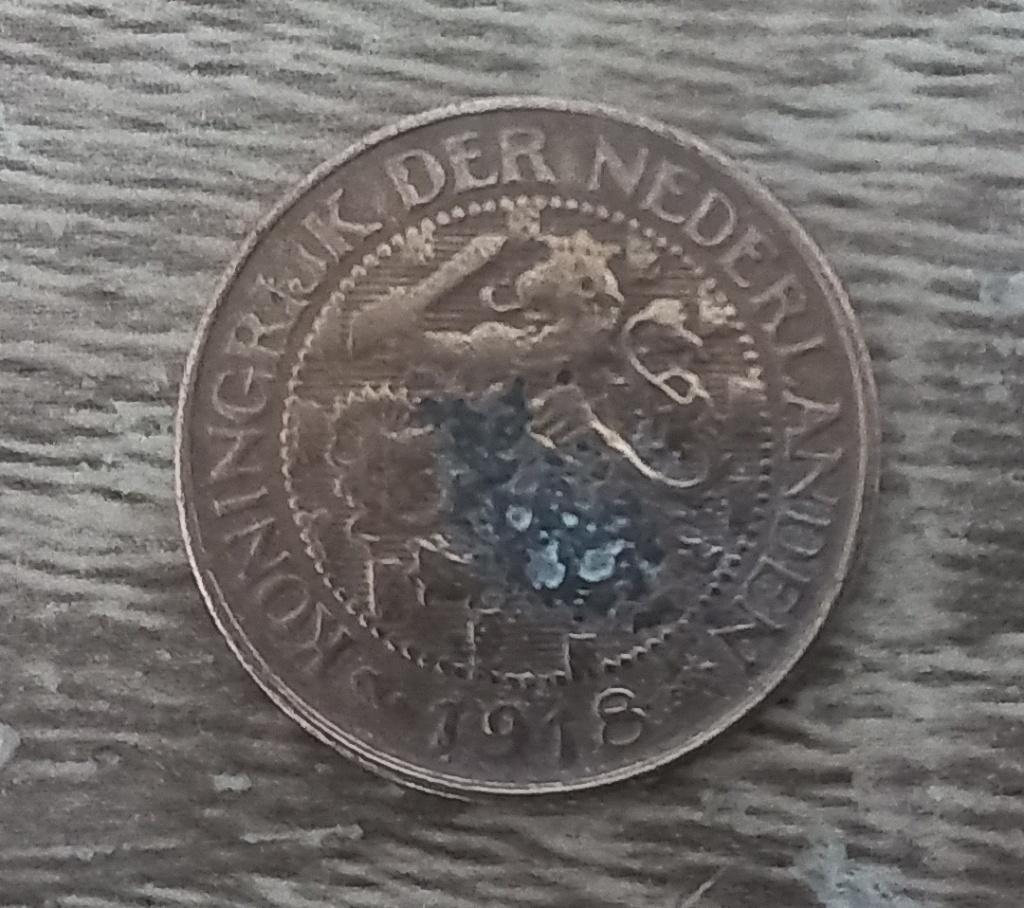 1 cent 1918, Postzegels en Munten, Munten | Nederland, Ophalen of Verzenden, Koningin Wilhelmina, 1 cent, Losse munt