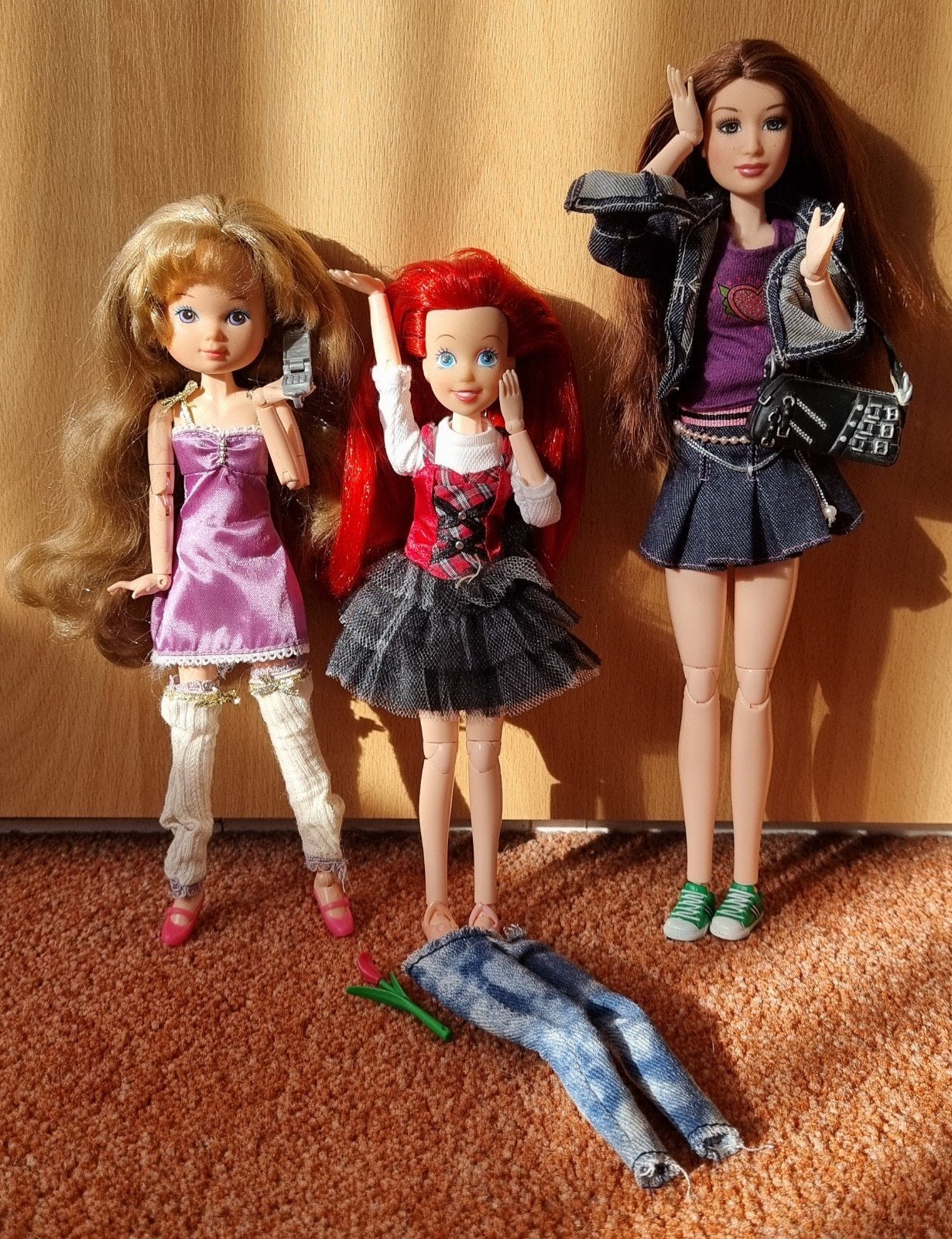3 BJD Obitsu barbies, Ophalen of Verzenden, Gebruikt, Pop