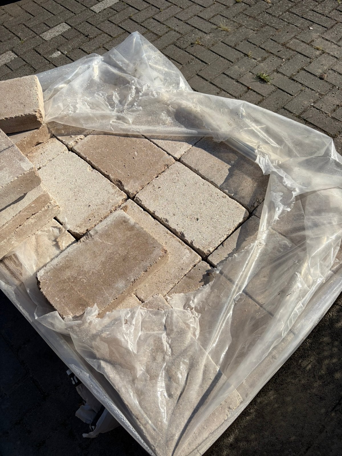 Getrommelde tuintegels beige 30x20x6 cm / 4,8 m^2, Ophalen, Overige materialen, Nieuw, 20 tot 40 cm