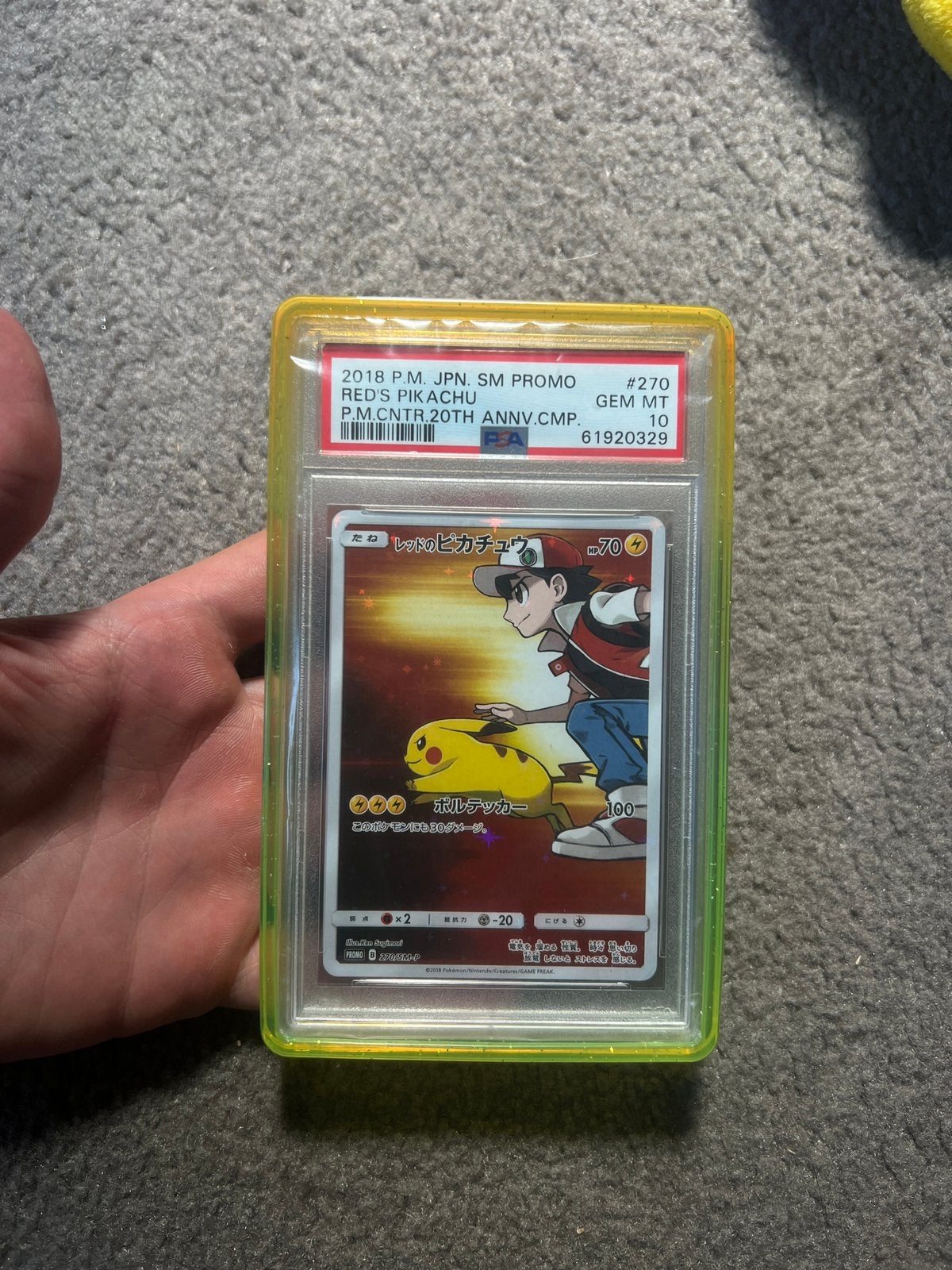 Red’s Pikachu PSA 10, Hobby en Vrije tijd, Verzamelkaartspellen | Pokémon, Ophalen of Verzenden, Zo goed als nieuw