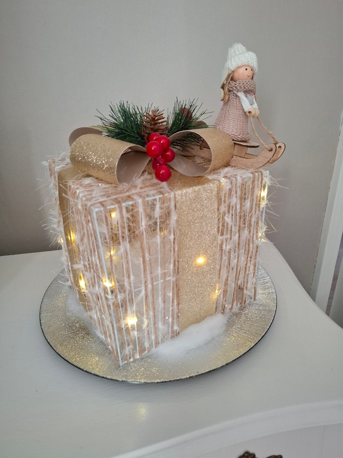 schaal met kerst decoratie, Diversen, Kerst, Ophalen of Verzenden, Nieuw