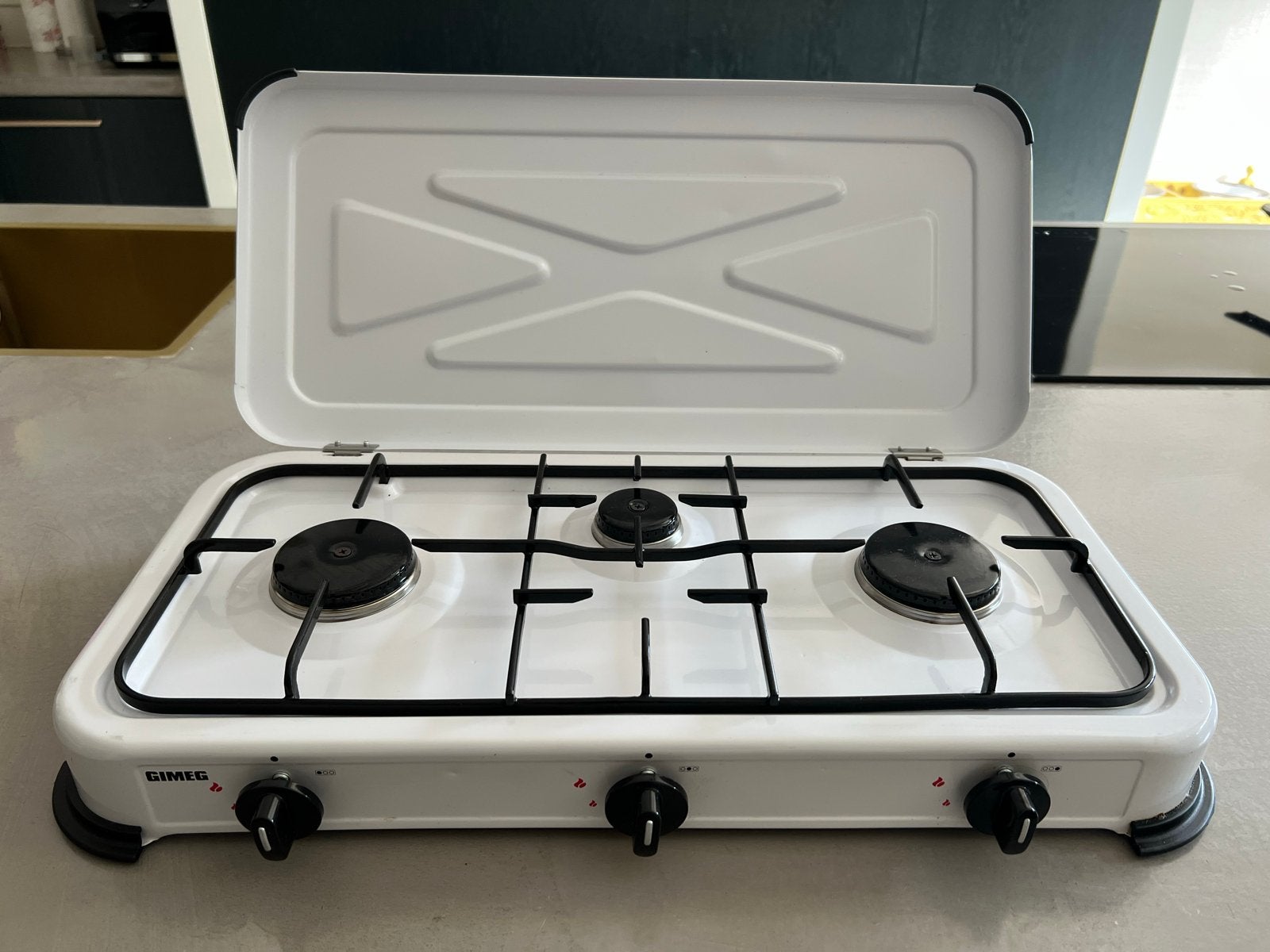 Gimeg 3-pits kooktoestel - Ideaal voor camping/camper, Ophalen, Zo goed als nieuw