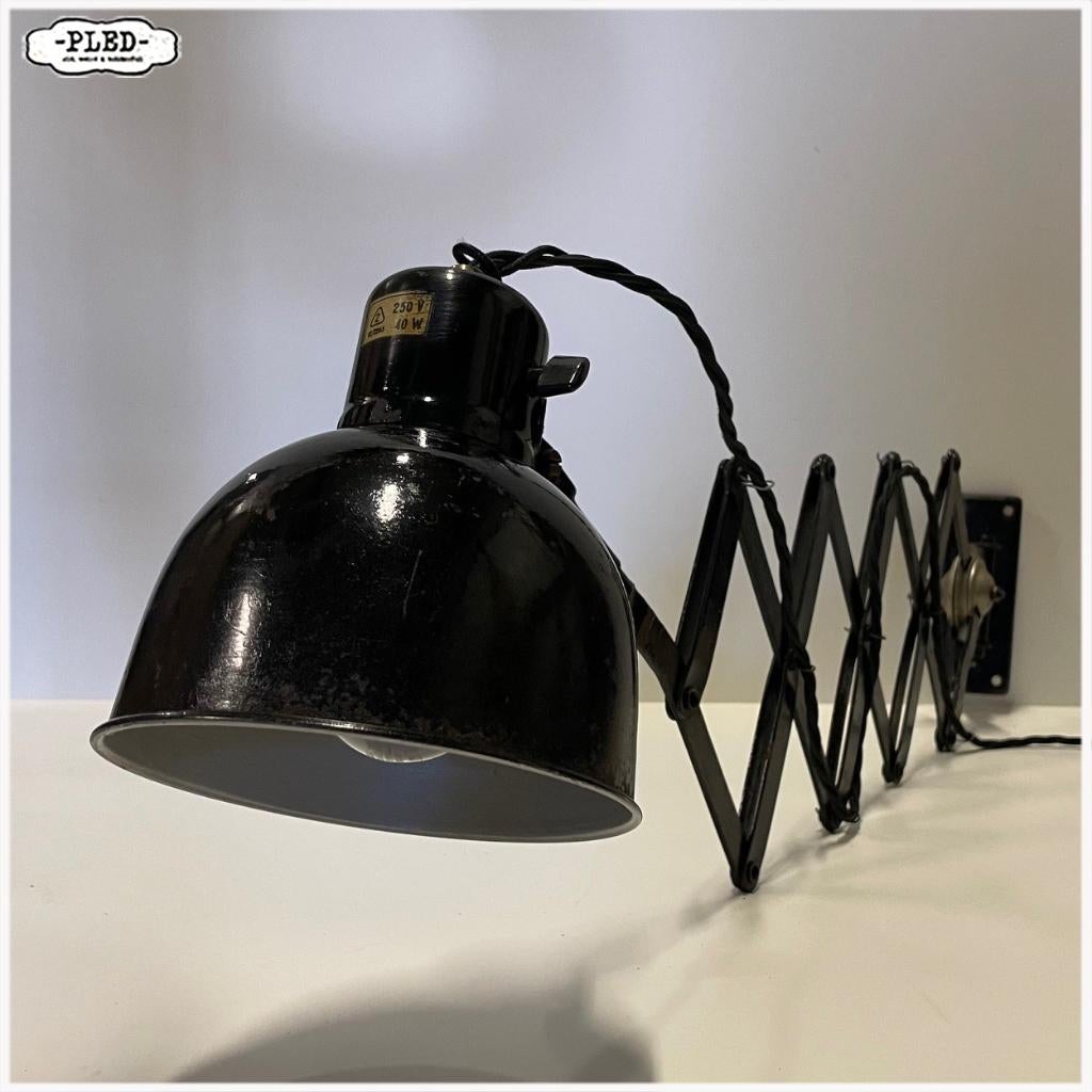 Oude schaarlamp van Philipp Weber / Bauhaus / nieuw snoer, Ophalen of Verzenden