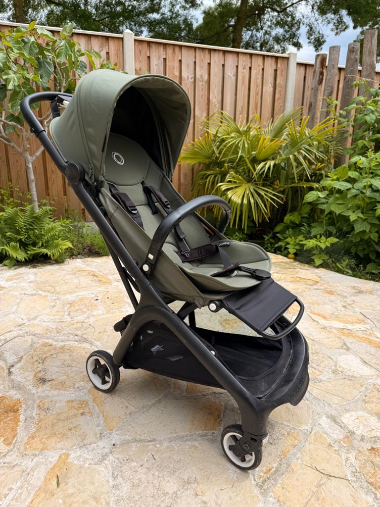 Bugaboo Butterfly Forest Green buggy + reistas, Ophalen of Verzenden, Zo goed als nieuw, Overige merken