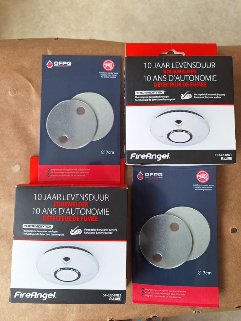 2 Rookmelders, Ophalen of Verzenden, Nieuw, Detector, Sensor of Melder, Rook