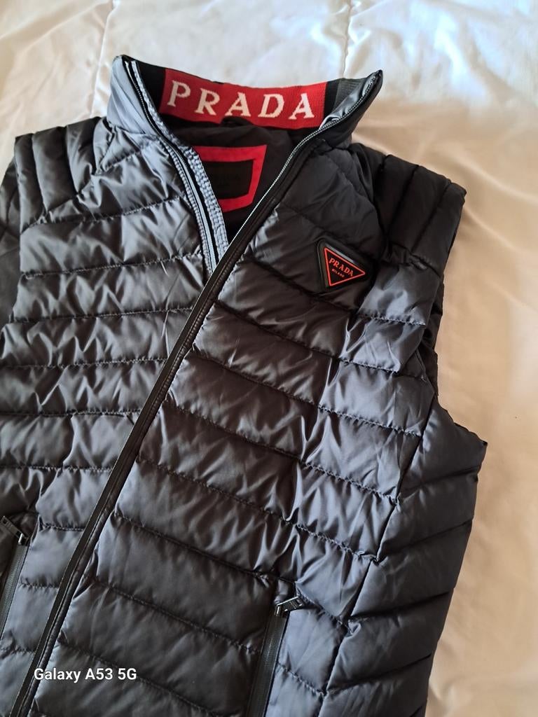 Prada Heren Bodywarmer Zwart -  nieuw, Kleding | Heren, Maat 52/54 (L), Zwart, Ophalen of Verzenden, Zo goed als nieuw