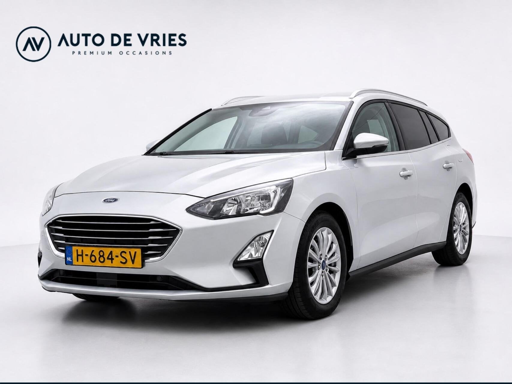 Ford Focus Wagon 1.0 125pk EcoBoost Automaat Titanium Busine, Gebruikt, Origineel Nederlands, 3 cilinders, Zilver of Grijs
