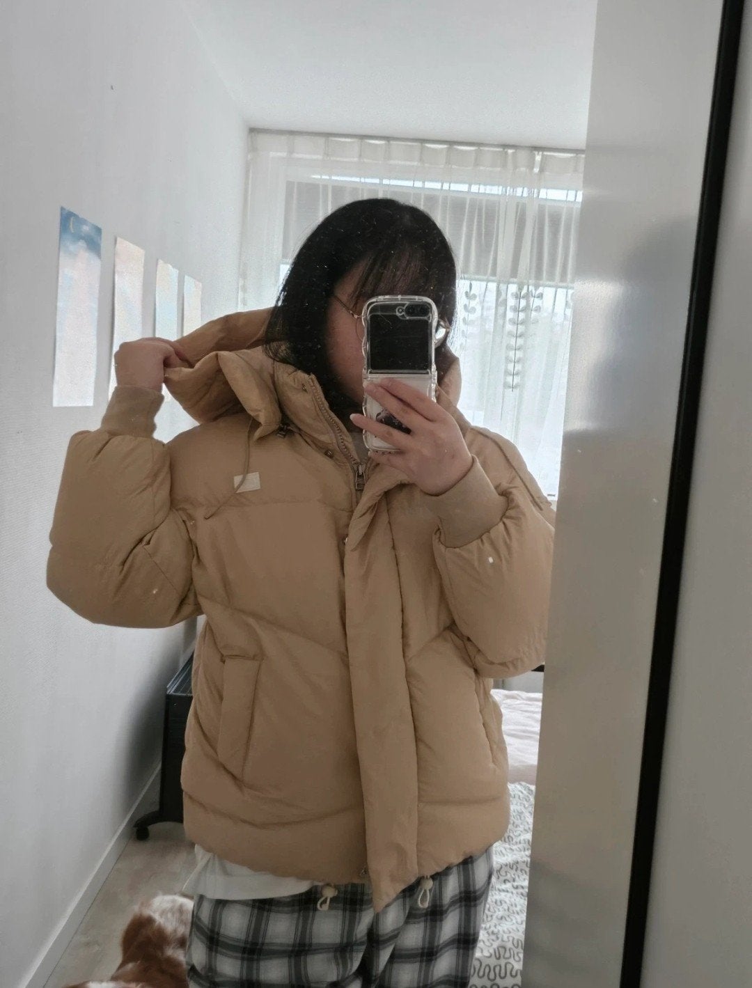 Levi's Beige Pufferjas - Warm & Waterafstotend XS, Beige, Ophalen of Verzenden, Zo goed als nieuw, Maat 34 (XS) of kleiner