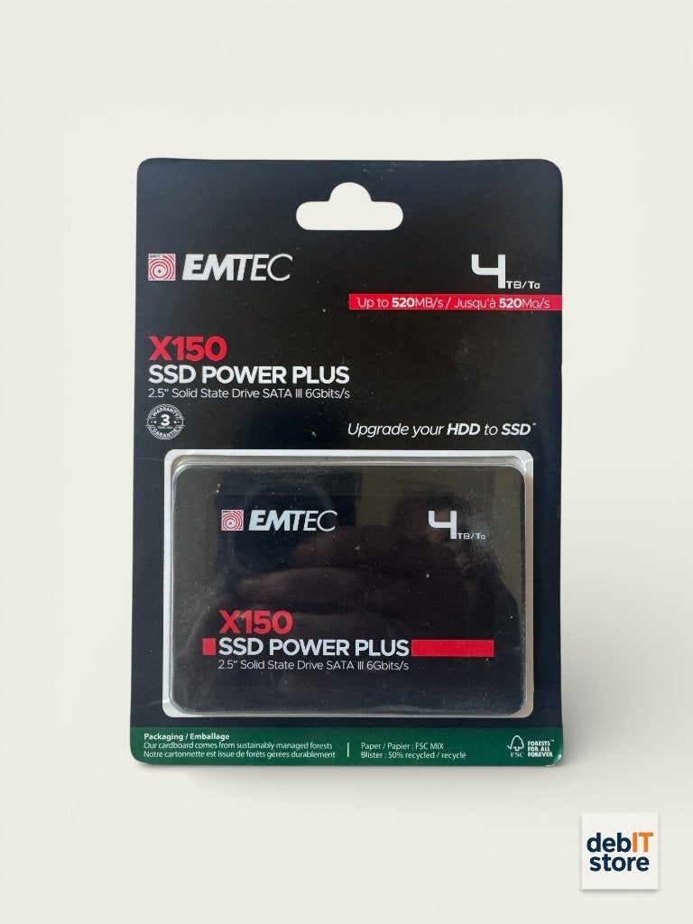 Emtec X150 4tb SSD (Nieuw - Garantie - BTW), Computers en Software, Harde schijven, Nieuw, Laptop, SSD, SATA, Ophalen of Verzenden