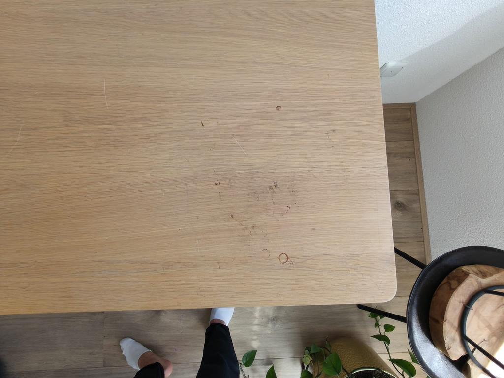 Houten bureau met lade - Ideaal voor thuiswerkplek, Huis en Inrichting, Tafels | Eettafels, Gebruikt, Tot twee personen, Rechthoekig